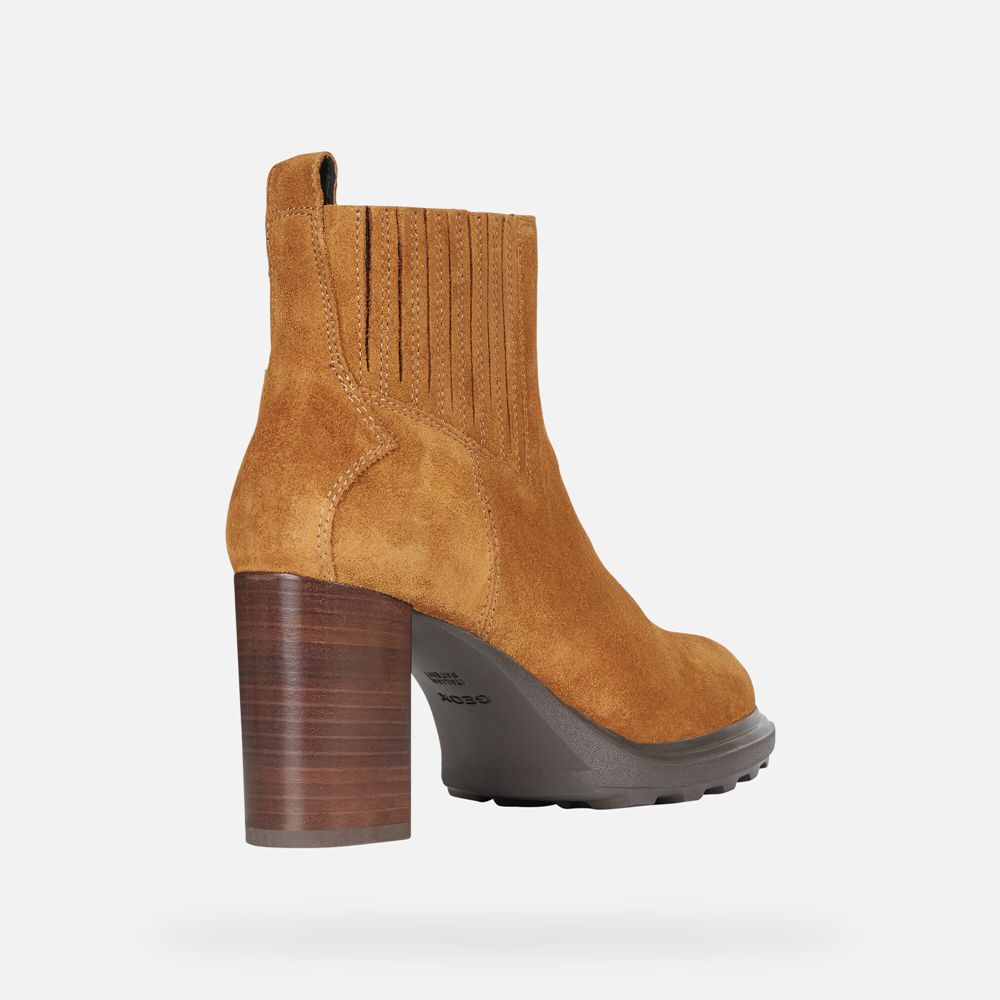 Geox Bayan Ankle Bot Kahverengi - Salice Uzun - HQE-758609